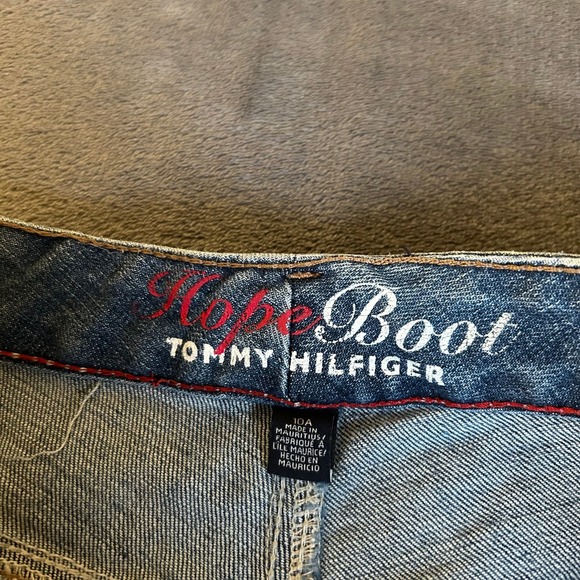 Tommy Hilfiger Hope Boot Jeans Blue Denim Bootcut Western Womens 10 33x30" - Picture 1 of 10